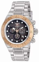 New Men's Invicta 10859 Subaqua Sport Swiss Chronograph Black Dial Steel Watch