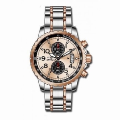 Invicta Men's 13784 Specialty Quartz Chronograph Rose Gold Dial Watch 886678144211