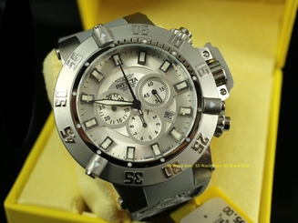 1894 Invicta Men 50mm Subaqua Noma III Swiss Quartz Chronograph Gray Strap Watch 843836018944