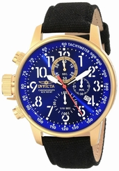 Invicta Men's 1516 I Force Collection 18k Gold Ion-Plated Stainless Steel and C 843836015165