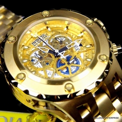 Invicta Reserve Subaqua Specialty COSC Gold Plated Skeleton Swiss Watch New