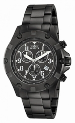 New Mens Invicta 13623 Specialty Chronograph Black Ion-Plated Steel Watch