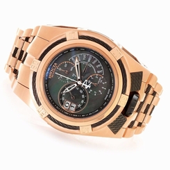 Invicta Mens Bolt Zeus Tria Swiss Made Retrograde Chronograph Rose Gold SS Watch