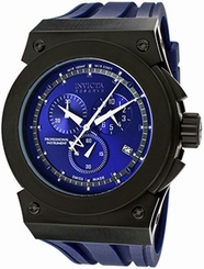 Invicta Reserve 12017 52mm Akula Swiss Made Chronograph Blue Silicone Mens Watch