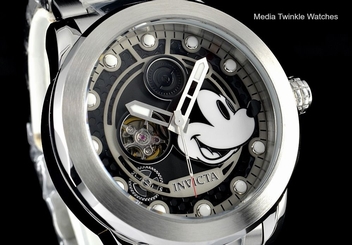Invicta Disney? 50mm Limited Edition AUTOMATIC Silver Black Dial Watch w/ CASE