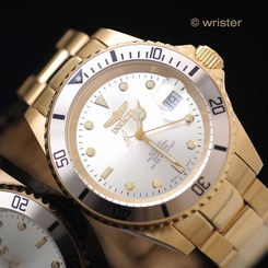 Swiss Made Automatic Invicta Pro Diver 18k Gold IP Sellita SW200 40mm Mens Watch