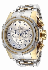 New Men's Invicta 14069 Bolt Zeus Reserve Swiss Silver Dial Steel Watch