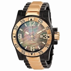 New Mens Invicta 11516 Reserve Excursion Black MOP Dial Bracelet Dive Watch