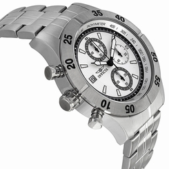 New Mens Invicta 11274 Specialty Chronograph Textured Dial Stainless Steel Watch