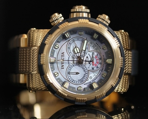 Invicta RESERVE Mens Capsule Swiss Made Chronograph 18k GP SS Watch 6663 NEW