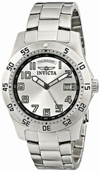 Invicta Men's 5249S Pro Diver Stainless Steel Silver Dial Watch 843836052498
