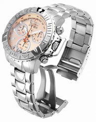 New Men's Invicta 80341 Subaqua Noma II Swiss Chronograph Rose Tone Dial Watch
