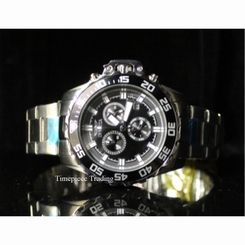 Invicta Pro Diver Specialty Swiss Quartz Chrono Silver&Black Dial SS Mens Watch 886678142989
