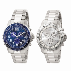 Invicta Specialty Chronograph Silver/Blue Dial Mens Watch