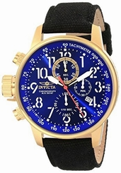 Invicta Men's 1516 I Force Collection 18k Gold Ion-Plated Stainless Steel and Cl 843836015165