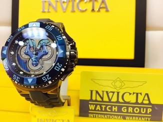 Invicta Men's 'Excursion' Swiss Quartz Stainless Steel and Silicone Watch: 18564