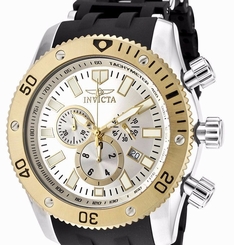 New Mens Invicta 10250 Sea Spider Chronograph Silver Dial Watch
