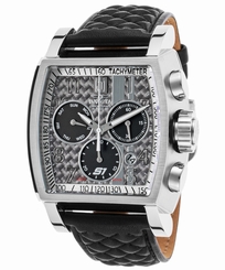 Invicta 22380BWB Men's Jason Taylor Ltd. Ed. Chrono Black Leather Carbon