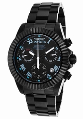 New Men's Invicta 16846 Pro Diver Swiss Chronograph Black Dial Steel Watch
