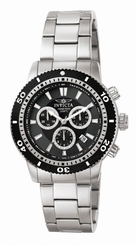 Invicta Men's Specialty Chronograph Analog Quartz Stainless Steel Watch 1203