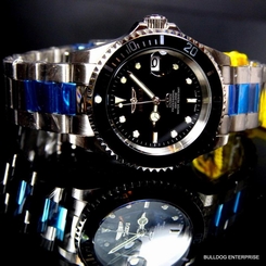 Invicta Pro Diver Steel Silver Tone Black NH35A Automatic Watch Coin Bezel New