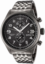 New Invicta 0368 Men's Specialty Dual Time Swiss Black Ion Plate Stainless Watch