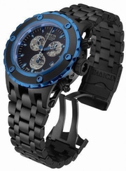 New Mens Invicta 80597 Subaqua Swiss Made Chronograph Black Ion Plated Watch