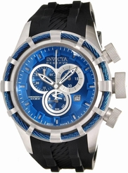 Invicta Reserve 15784 50mm Blue Bolt/Dial Swiss Chronograph Strap Mens Watch