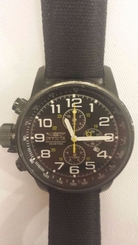 Invicta Men's 3332 Force Collection Stainless Lefty Watch Black 843836033329