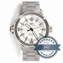 IWC Aquatimer IW3290-04 Automatic 42mm Steel Silver Dial Bracelet Watch Date 7613268305287