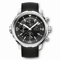 NEW IWC Aquatimer Automatic Chronograph Black Dial Steel 44mm Men Watch IW376803 7613268333259