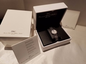 IWC Authentic DaVinci Chronograph Moonphase Stainless Watch 3736 Chrono Moon