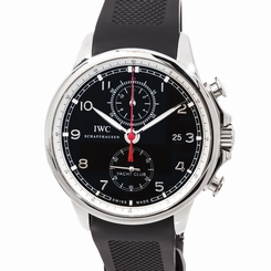 IWC Portuguese Yacht Club Chronograph Date 45mm Auto Strap Mens Watch IW3902-10 7640127776551