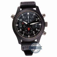 IWC Pilots Double Chronograph Top Gun IW3799-01 Auto 46mm Ceramic Mens Watch