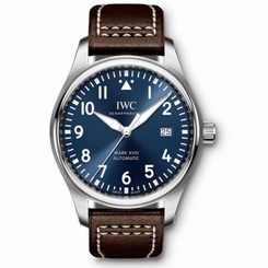 NEW IWC Pilot Steel Automatic 40mm Midnight Blue Dial Mens Watch IW327004
