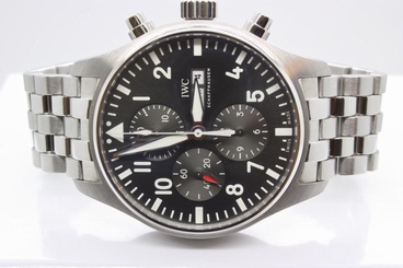 ?IWC?Pilot Spitfire Stainless Steel 43mm Day/Date -- Ref. IWC3777-19