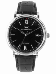 IWC Portofino Automatic 40mm Steel/Leather Men's Watch IW356502 639767604116