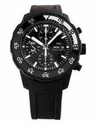 IWC Aquatimer Galapagos Edition Chrono Auto 44mm Black Men's Watch IW3767-05 7640127774403