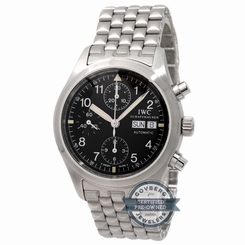 IWC Pilots Chronograph IW3706-007 Auto 39mm Steel Mens Bracelet Watch Day Date