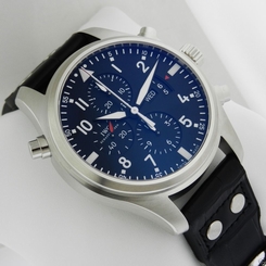 IWC Pilot's Double Chronograph 46mm Stainless Steel IW377801 NEW Ret: $11,700 7640127777237