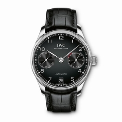 NEW IWC Portugieser Automatic Steel Automatic 42.3 mm Black Watch IW500703