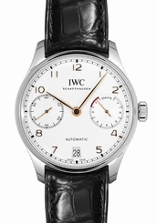 IWC Portugieser 42mm Steel/Leather Automatic Men's Watch IW500704