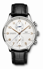 IWC Portuguese Chronograph Automatic Gents Watch IW371445 - RRP ��6250 - NEW