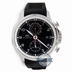 IWC Portuguese Yacht Club Chrono IW3902-10 Auto Steel Mens Strap Watch Date 7640127776551