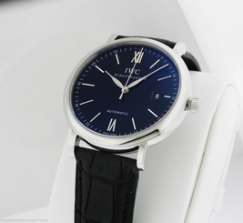 IWC NEW 40mm Portofino Automatic Black Dial Box and Papers IW356502 Ret: $4,500