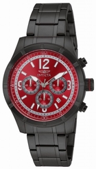New Mens Invicta 11381 Specialty Chronograph Red Dial Steel Bracelet Watch  886678113811