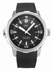 IWC IW329001 Schaffhausen Aquatimer Black Dial Black Rubber Men Watch New in Box 7613268305256