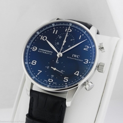 IWC Portuguese Automatic Chronograph IW371447 Black Dial B&P New Ret: $7,600 7640127776940