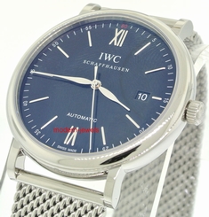 IWC PORTOFINO AUTOMATIC WATCH STEEL MESH BRACELET MODEL IW356506 ! 7640127775950