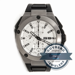 IWC Ingenieur Double Chronograph Titanium Silver Dial Automatic Watch IW3865-01